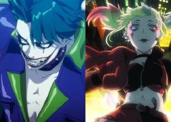 Joker (Left) and Harley Quinn (Right) from the Suicide Squad Isekai Anime (Wit Studio)