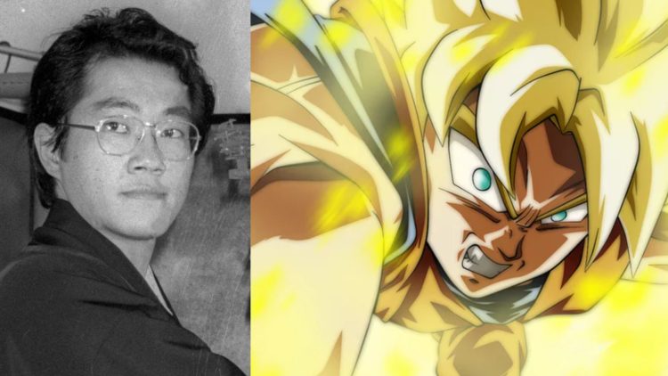 Akira Toriyama (Left), Super Saiyan Goku from 'Dragon Ball Z' (Right)