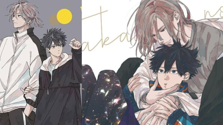 Characters from the manga series 'Takara's Treasure' (Left), An illustration for the Manga (Right)