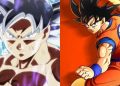 Ultra Instinct Goku from "Dragon Ball Super" (Left), Goku from "Dragon Ball Z" (Right)
