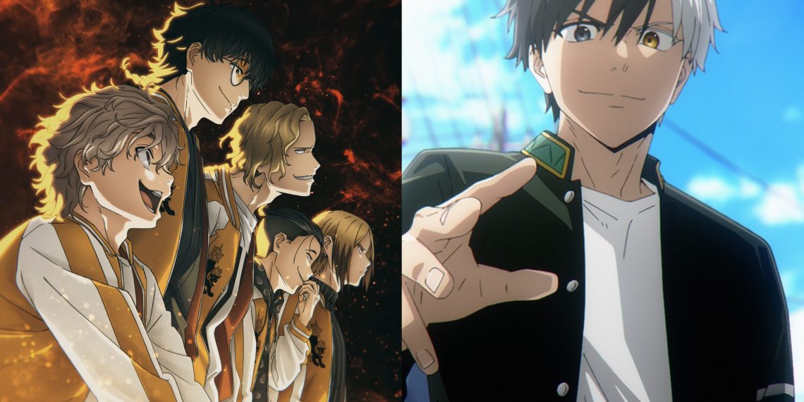 A Still from the 'Wind Breaker' Manga (Left) and Anime (Right)