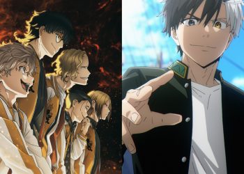 A Still from the 'Wind Breaker' Manga (Left) and Anime (Right)