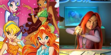 An illustration for the original Winx Club (Left) (Rainbow SpA) , Creator Iginio Straffi's updated Winx Club the series (Right)