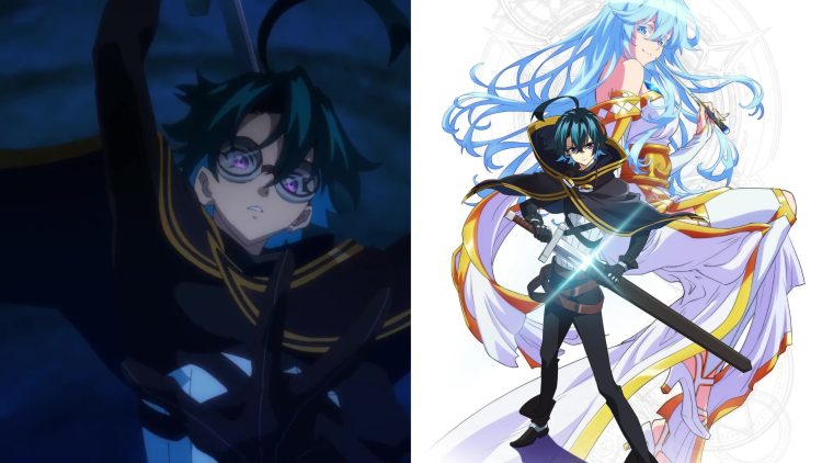 A Still from 'Wistoria: Wand And Sword' Series (Left), A Poster for the series (Right)