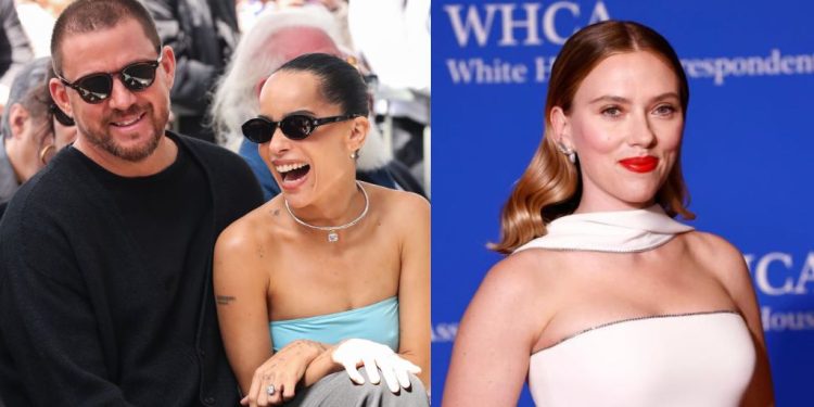 Fly Me To The Moon Stars Channing Tatum and Zoë Kravitz