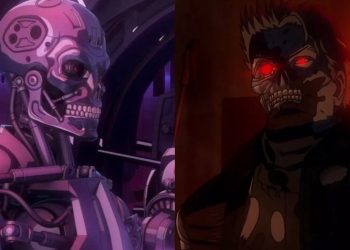 Characters from the 'Terminator Zero' trailer on Netflix (Production I.G)