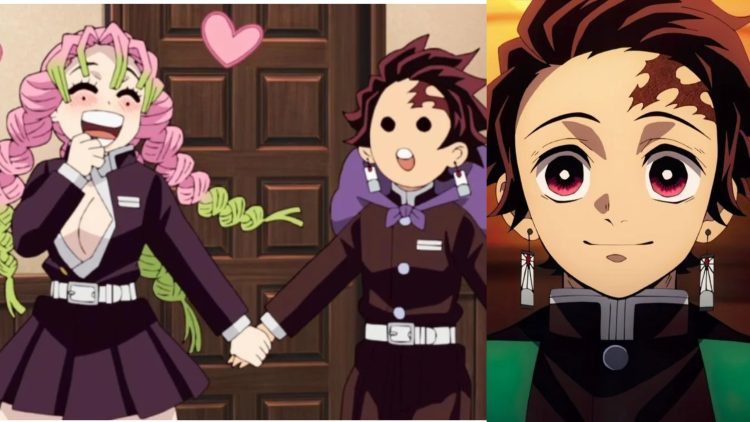 Mitsuri (Left) and Tanjiro (Right) from the 'Demon Slayer: Hashira Training Arc' Post Credits Scene (Ufotable)