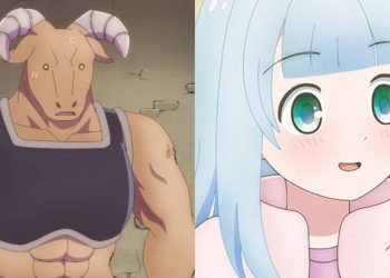 A creature of the Dungeon from the 'Dungeon People' Teaser (left) and Belle (Right) from the Anime (Studio OLM)