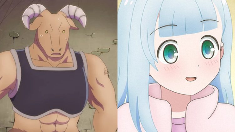 A creature of the Dungeon from the 'Dungeon People' Teaser (left) and Belle (Right) from the Anime (Studio OLM)
