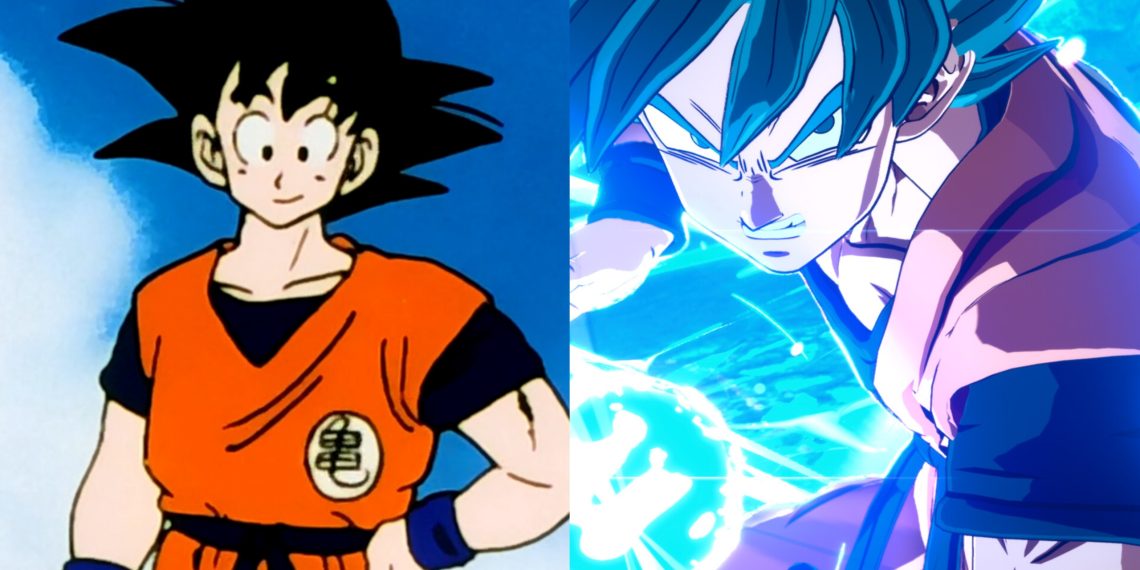 Goku from the 'Dragon Ball Z' Anime (Left) and 'Dragon Ball: Sparking Zero' (Spike Chunsoft)
