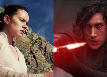 Rey (Left) and Kylo Ren (Right) from 'Star Wars: The Last Jedi' (Rian Johnson)