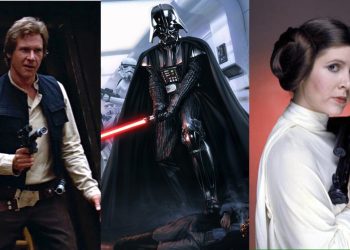 Han Solo (Left), Darth Vader (Middle) and Princess Leia (Right) from the 'Star Wars' franchise (George Lucas)