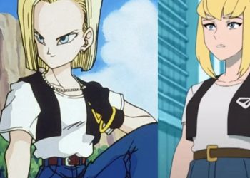 Android 18 (Left) from 'Dragon Ball Z' (Toei Animation), Kara Zor-El (Right) from 'My Adventures With Superman' (Studio Mir)