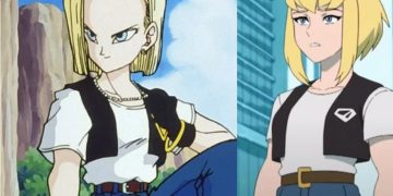 Android 18 (Left) from 'Dragon Ball Z' (Toei Animation), Kara Zor-El (Right) from 'My Adventures With Superman' (Studio Mir)