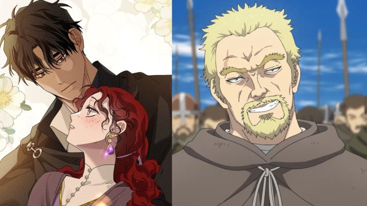 Maximilian and Riftan (Left) from 'Under The Oak Tree' (Suji Kim), Askeladd from 'Vinland Saga' (Right) (Wit Studio)