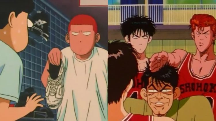 Players from Shohoku High School in 'Slam Dunk' (Toei Animation)