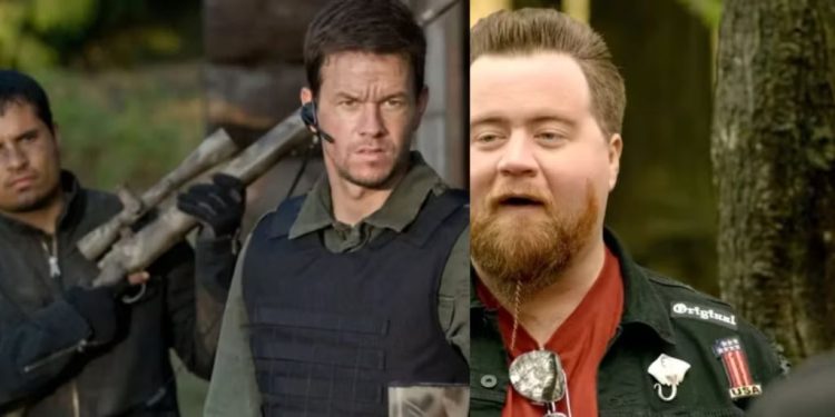 Paul Walter Hauser & Mark Wahlberg (Credit: Prime Video)