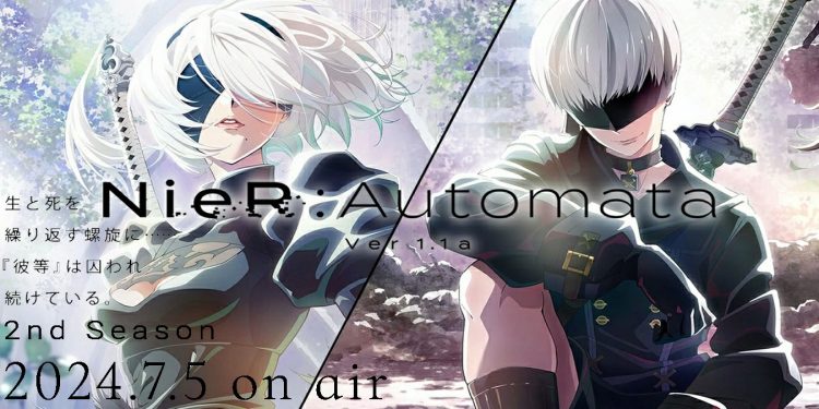 NieR Automata Ver1.1a Announces Second Cour Premiere And New Key Visuals