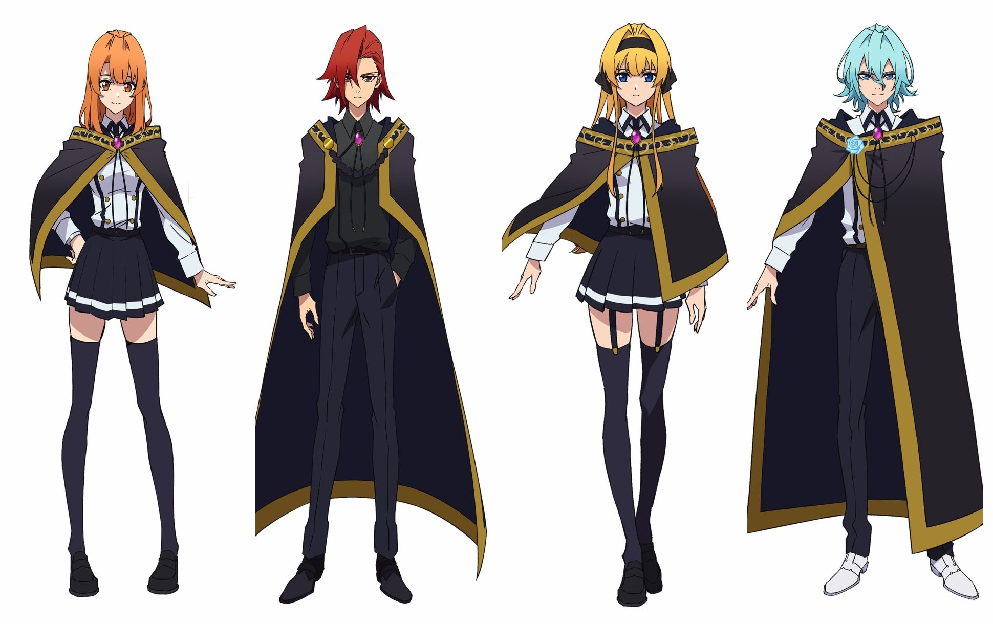 The Supporting Characters In Wistoria: Wand And Sword -Collete Loire, Zion Ulster, Rihanna Owenzaus, And Julius Reinberg(Bandai Namco Pictures)