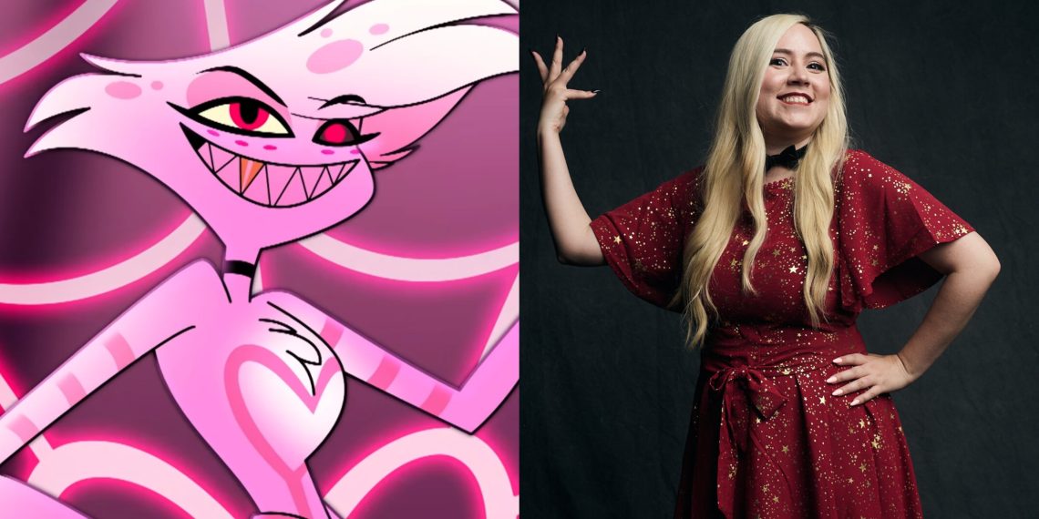 Angel Dust from 'Hazbin Hotel' (Left), created by Vivienne Medrano (Right)