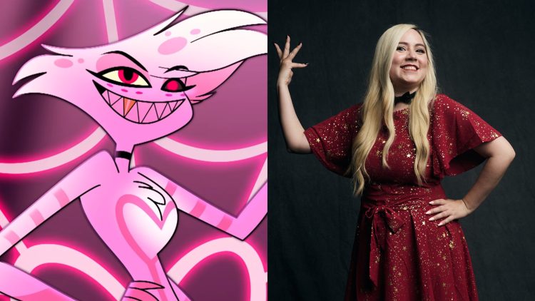 Angel Dust from 'Hazbin Hotel' (Left), created by Vivienne Medrano (Right)