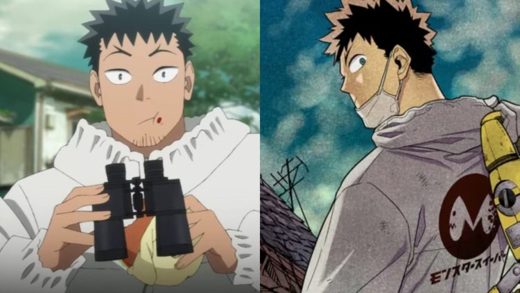 Kafka Hibino from the Anime (Left) and the Manga (Right) (Production I.G)