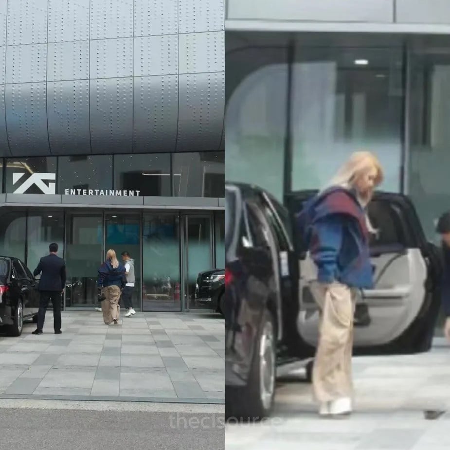 CL spotted outside of Yg Building