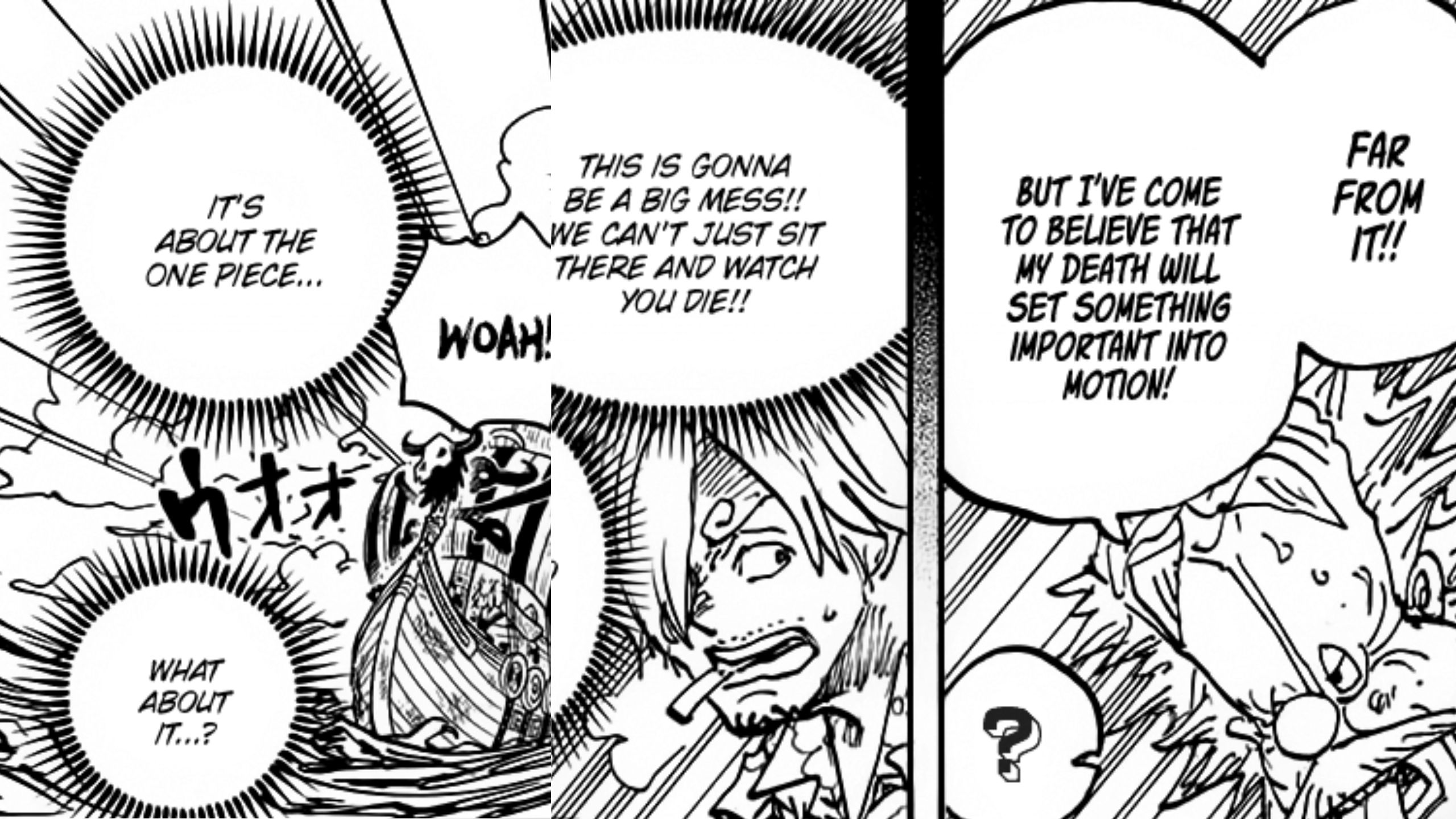  One Piece Chapter 1123: Sanji Struggles with Vegapunk’s Self-Sacrifice as Joy Boy’s Conqueror’s Haki Overwhelms Marines and Unravels Hidden Truths on Egghead