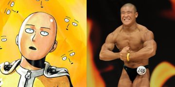 One Punch Man creator Yusuke Murata’s son takes second place in national bodybuilding contest.