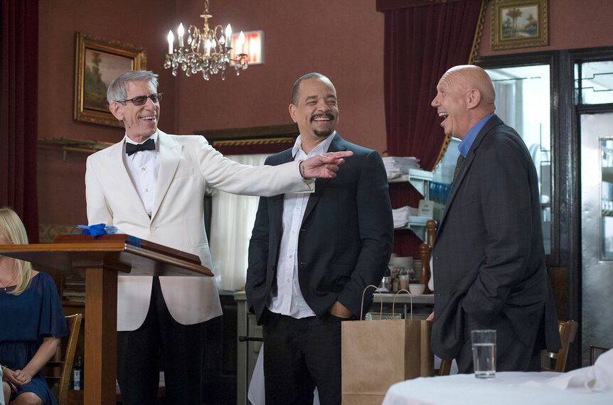 Detective John Munch, Detective Odafin 'Fin' Tutuola. and Captain Donald Cragen (Image via Getty)