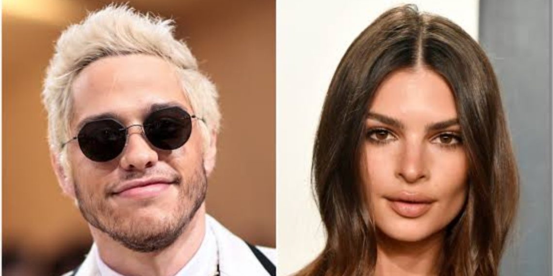 Emily Ratajkowski and Pete Davidson (Credit: YouTube)