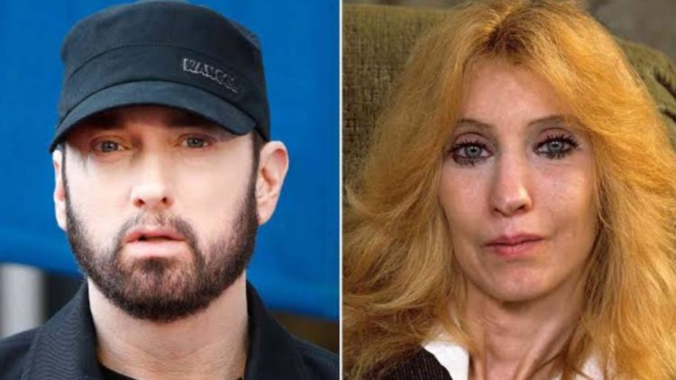 Eminem and his mother,  Debbie Nelson (Credit: Pinterest)