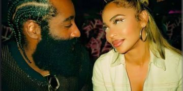 James Harden and his girlfriend, Paije Speights (Credit: YouTube)