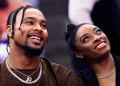 Jonathan Owens and Simone Biles (Image via Getty)