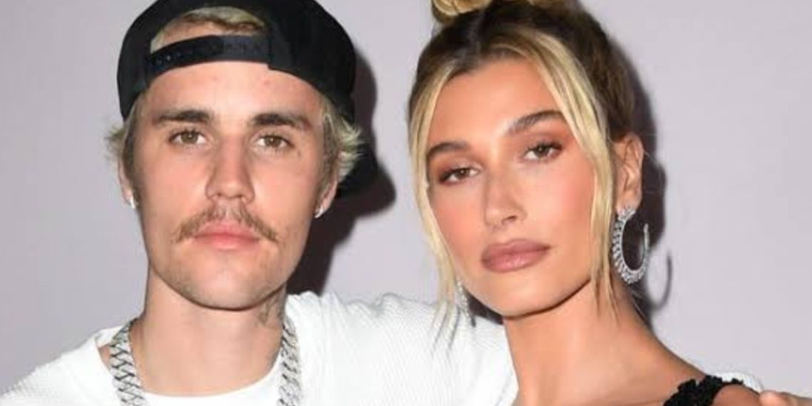 Justin Bieber and Hailey Baldwin (Credit: YouTube)