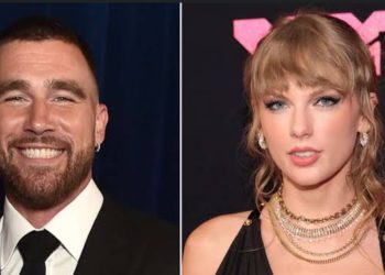 Taylor Swift and Travis Kelce (Credit: YouTube)