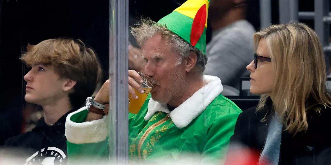 Will Ferrell dressed as Buddy the Elf (Image via Getty)