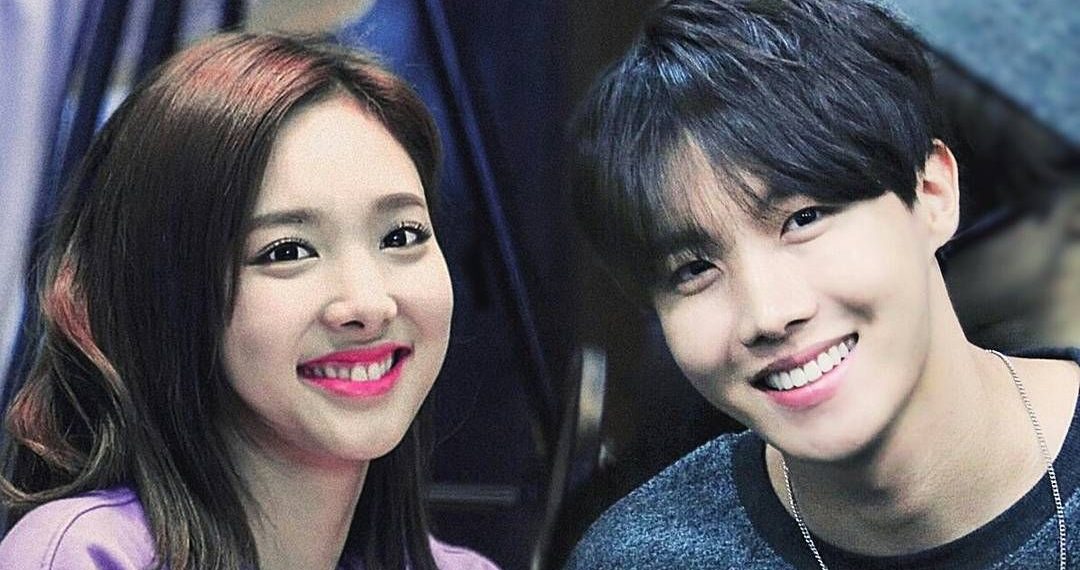 Fans debate whether shared locations and fashion choices indicate a secret romance between J-Hope and Nayeon.