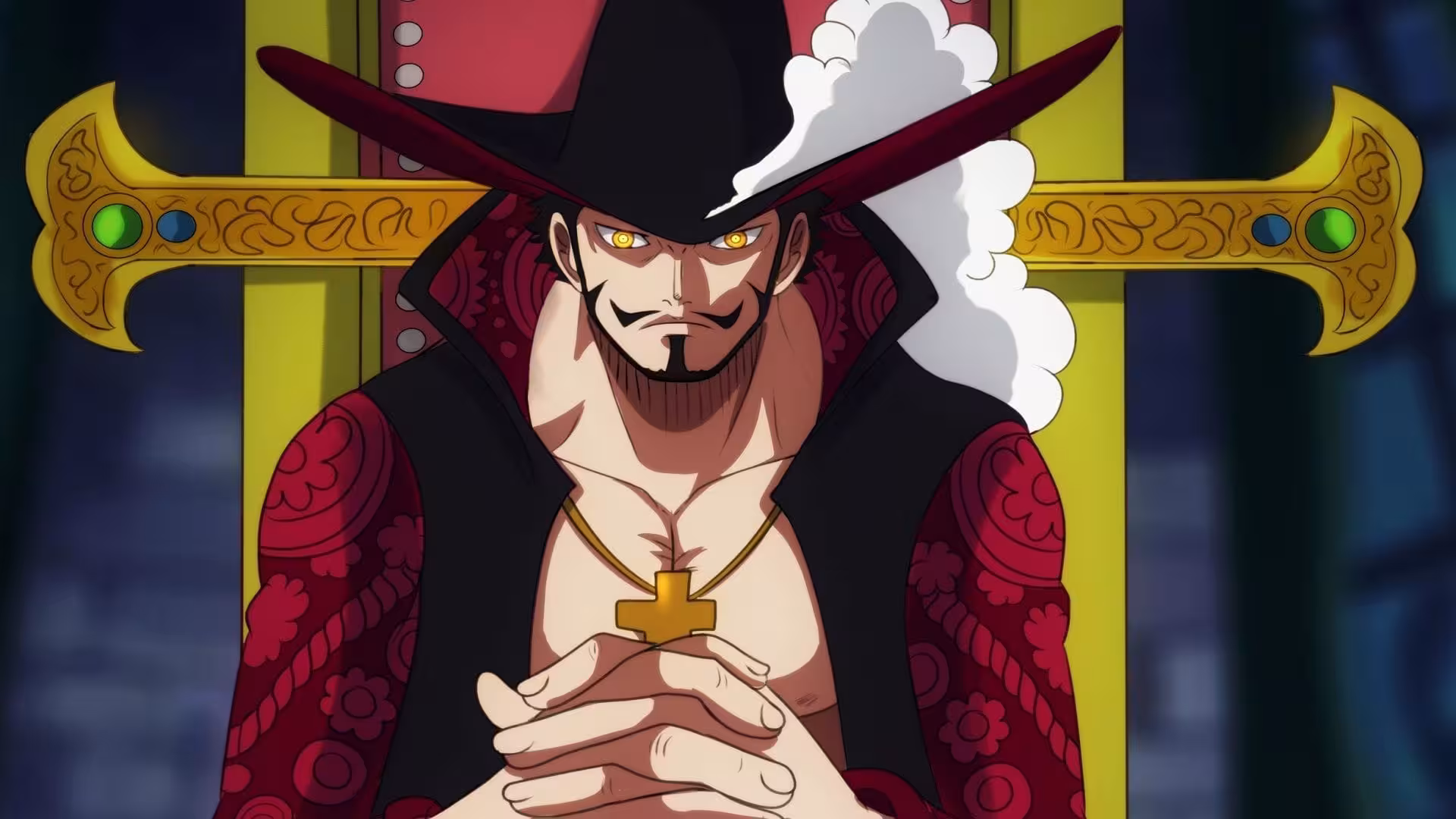 Dracule Mihawk from Top 30 Strongest Characters in One Piece