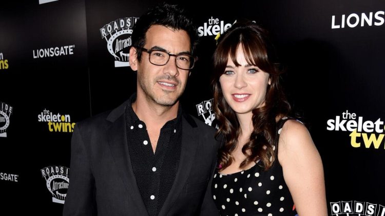 Zooey Deschanel and Jacob Pechenik (Image via Getty)