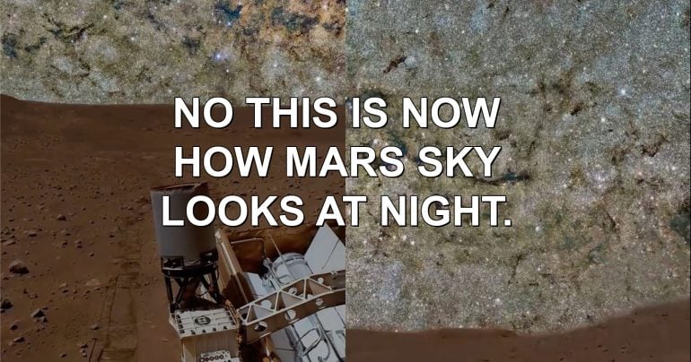 MARS-NIGHT-SKY - Fact Check: Viral 'Mars Night Sky' Image Is Fake - Here’s What Mars Really Looks Like at Night