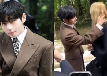 Gys(3) - BTS’s V Steals the Spotlight at Paris Fashion Week with His Dual Charm and Refined Celine Look