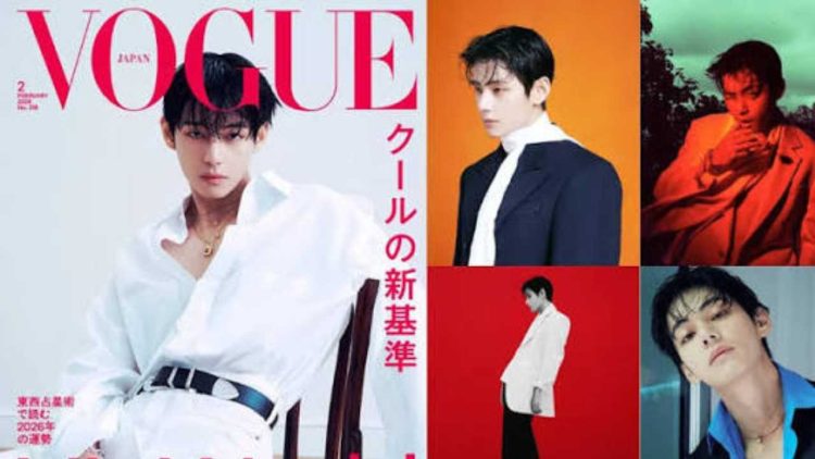 Dthn(9) - BTS’s V Channels '90s Nostalgia for Vogue Japan’s February 2026 Cover