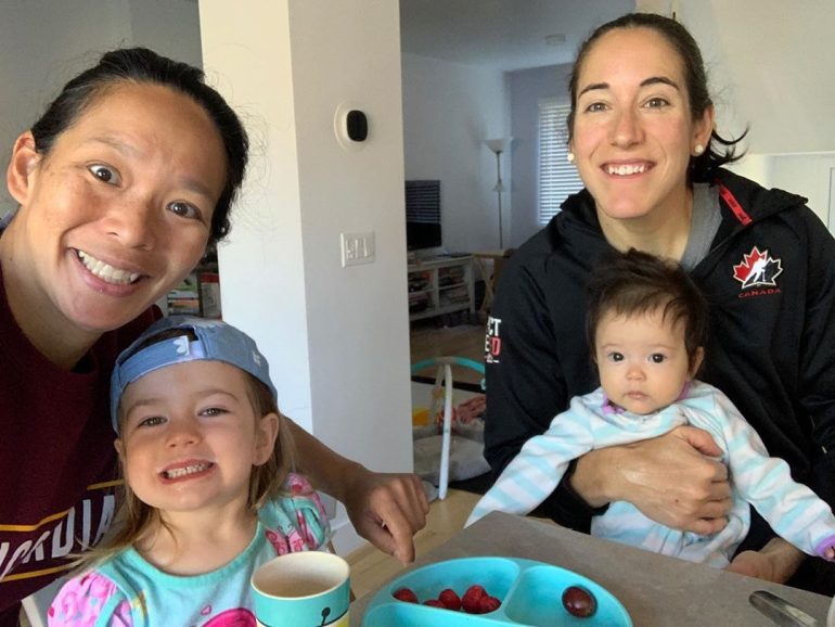 Julie Chu and Caroline Ouellette