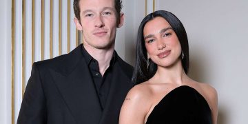 Dua Lipa and Callum Turner
