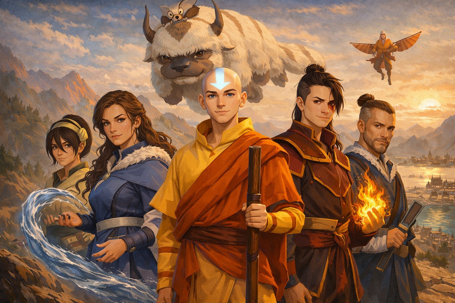 Legend of Aang The Last Airbender Illustrative