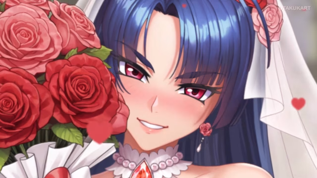 A still from Taimanin Squad Wedding Event trailer