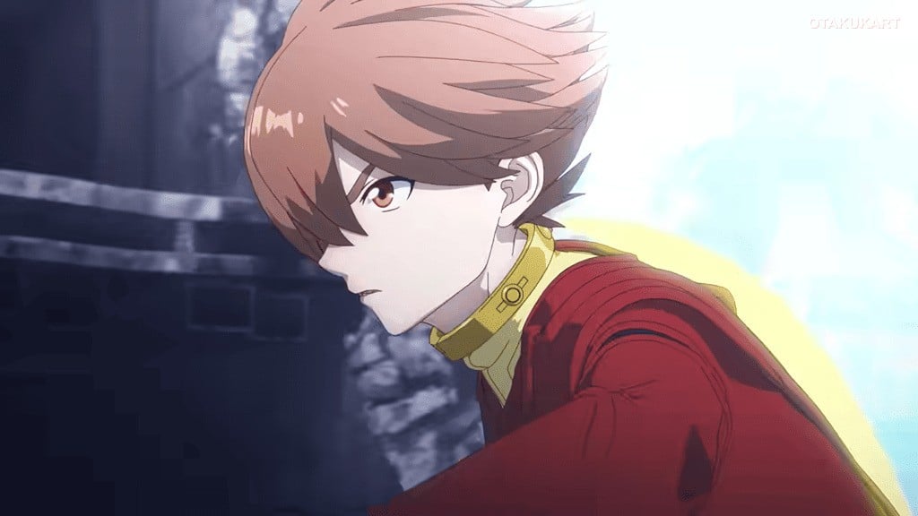 Joe Shimamura uses his super-speed ability in a high-action scene from the upcoming anime Cyborg 009: Nemesis.