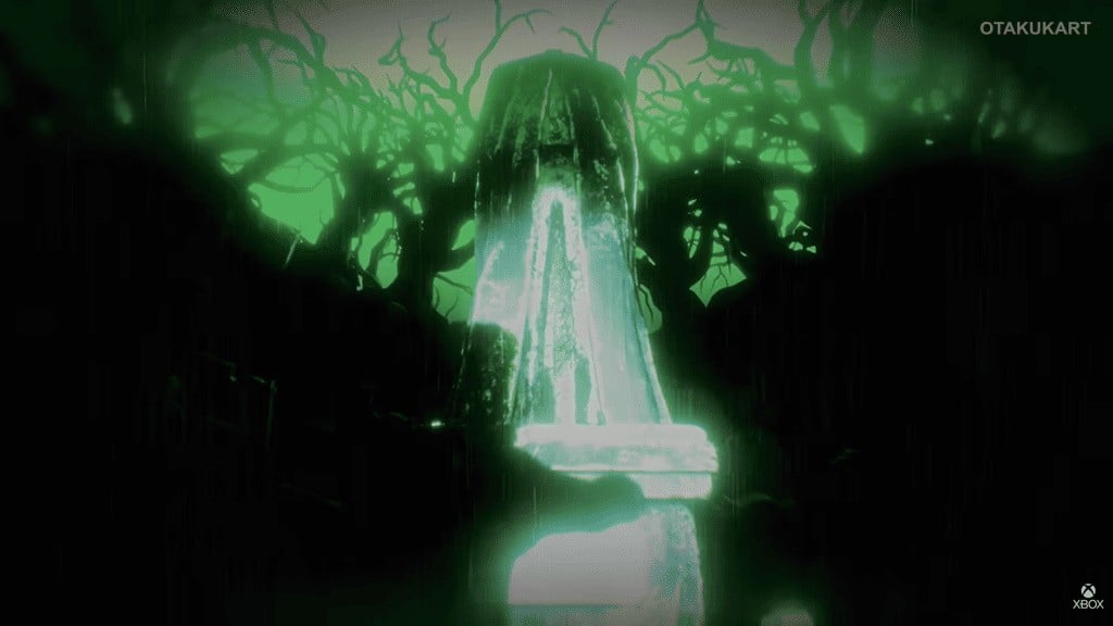 An eerie supernatural location from Persona 6, showcasing the game's dark fantasy atmosphere.