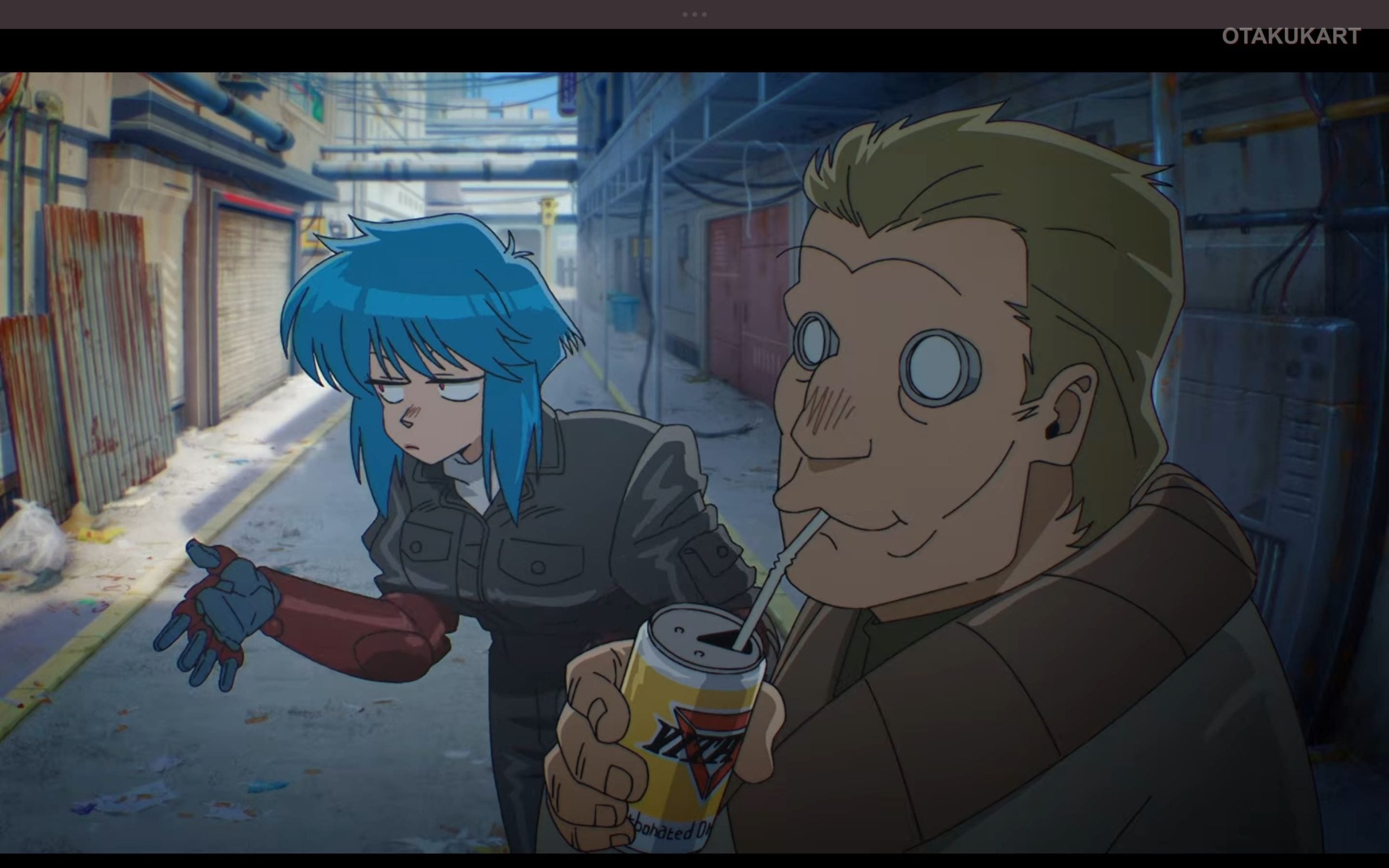 Major Motoko Kusanagi and Batou in Ghost in the Shell (2026) Episode 1 by Science SARU.